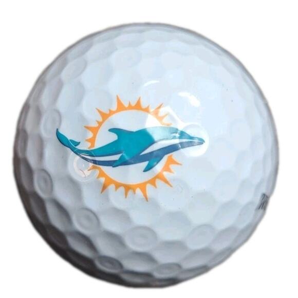 NFL Miami Dolphins Logo Golf Ball Bridgestone E-6 - Picture 1 of 4